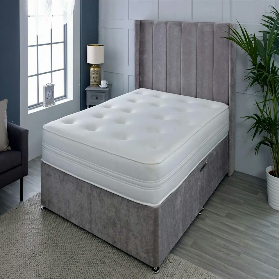 image 1 of Sirocco Airflow Hybrid Mattress - 18cm Deep, Spring & Memory Fibre Support White | Single