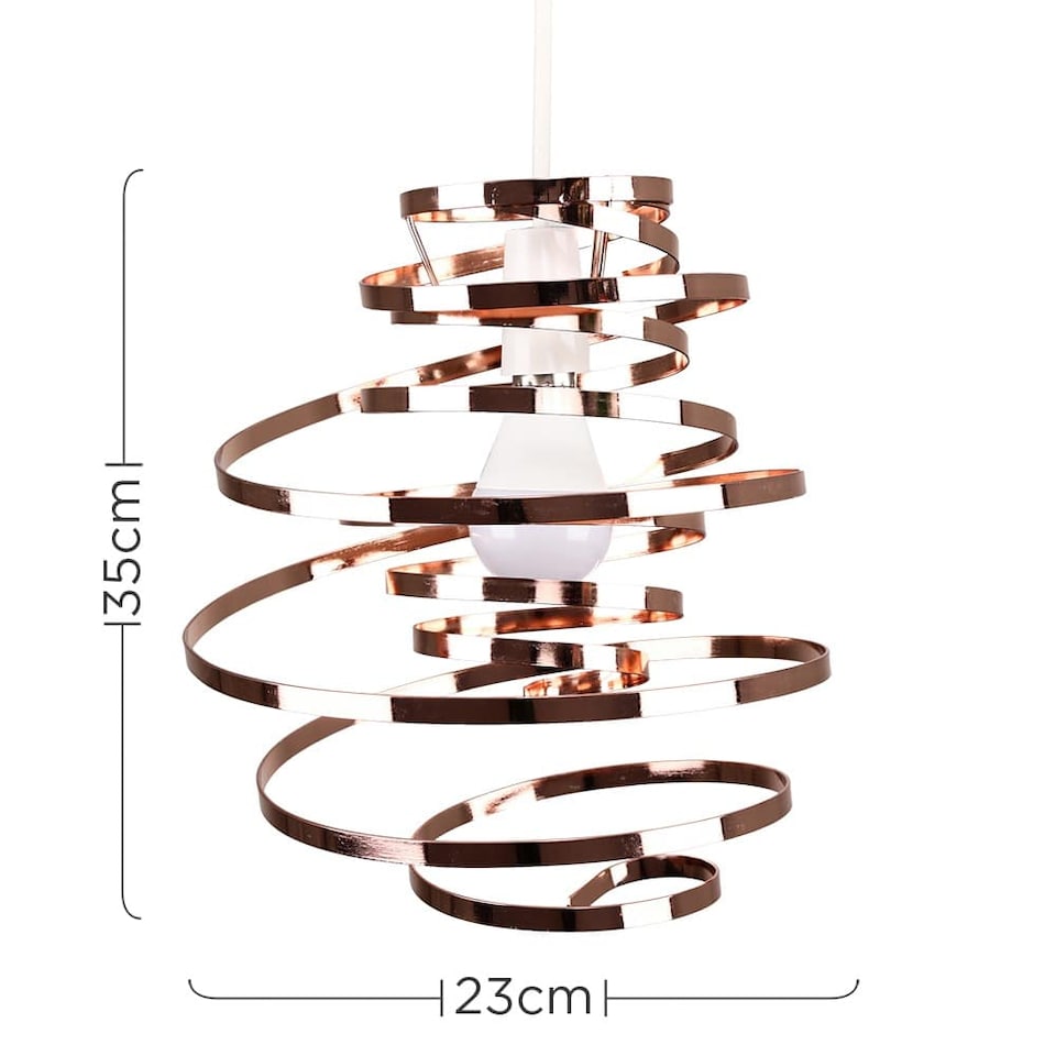 image 1 of ValueLights Bensson Pair of Copper Ceiling Pendant Shade | Copper