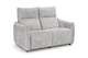 image 1 of Woven Chenille Grey 2 Seater Electric Recliner Sofa CARRERA