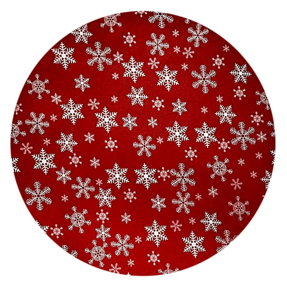 image 1 of Holly International Red Absorbent Christmas Tree Spill Mat & Floor Protector