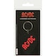 image 1 of AC/DC Plectrum Rubber Keyring - Black/Red - One Size