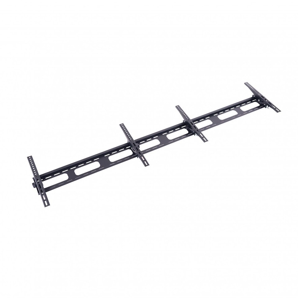 image 1 of 32"-65" Tilt Double TV Wall Bracket Mount - 100kg Capacity - VESA 600x400mm | Black | 1