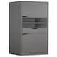 image 6 of 2 Door 1 Drawer Bathroom Cabinet White | Grey / Grey