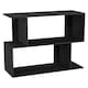 image 5 of 2-Tier Wooden Irregular Storage Unit - 80 cm Grey | Grey