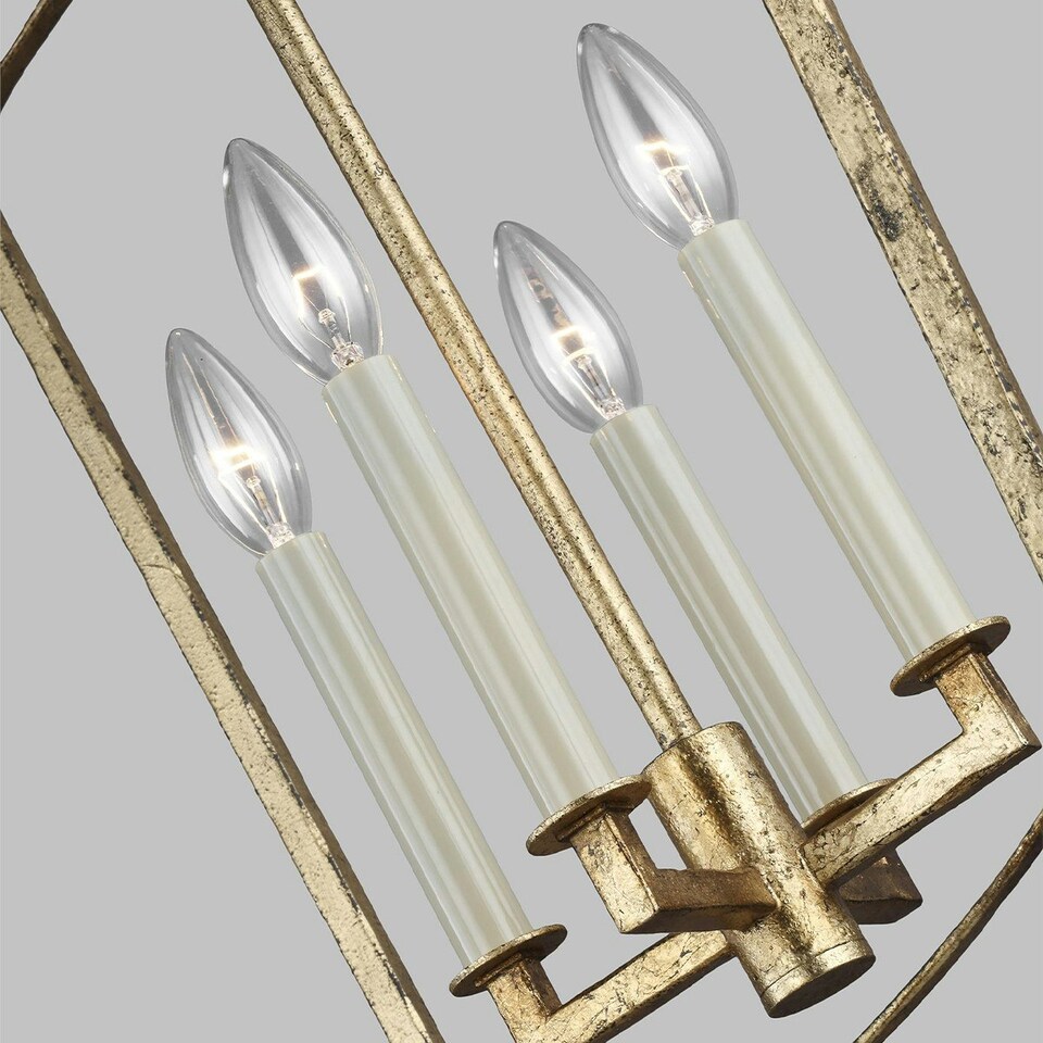 image 1 of Feiss Thayer Lanterns Pendant Ceiling Light Antique Gold
