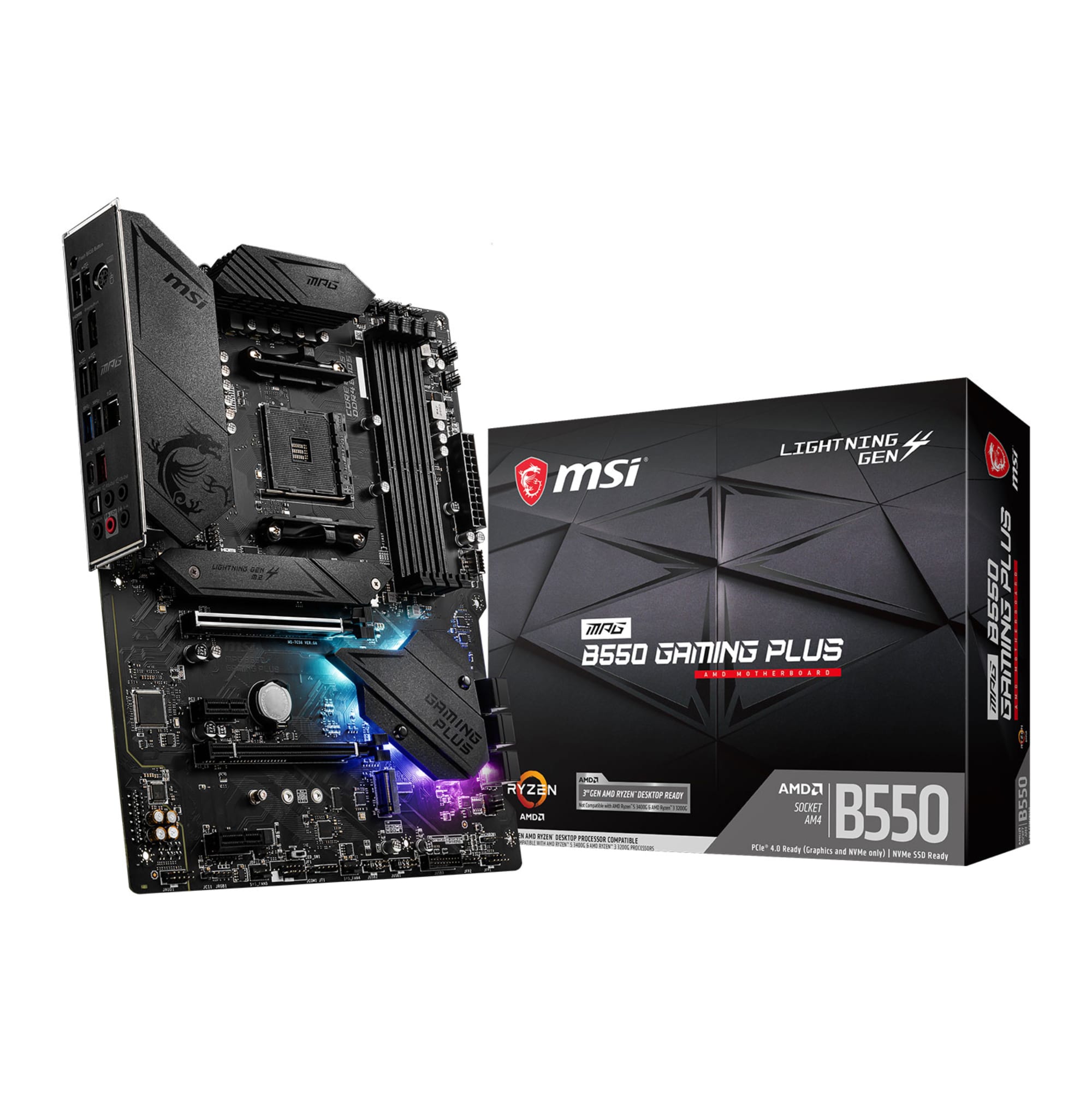 MSI MPG B550 Gaming Plus Socket AM4 ATX AMD B550 - 4719072731885