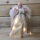 image 6 of 30cm Premier Gold Angel Lit Tree Topper With Warm White LEDs