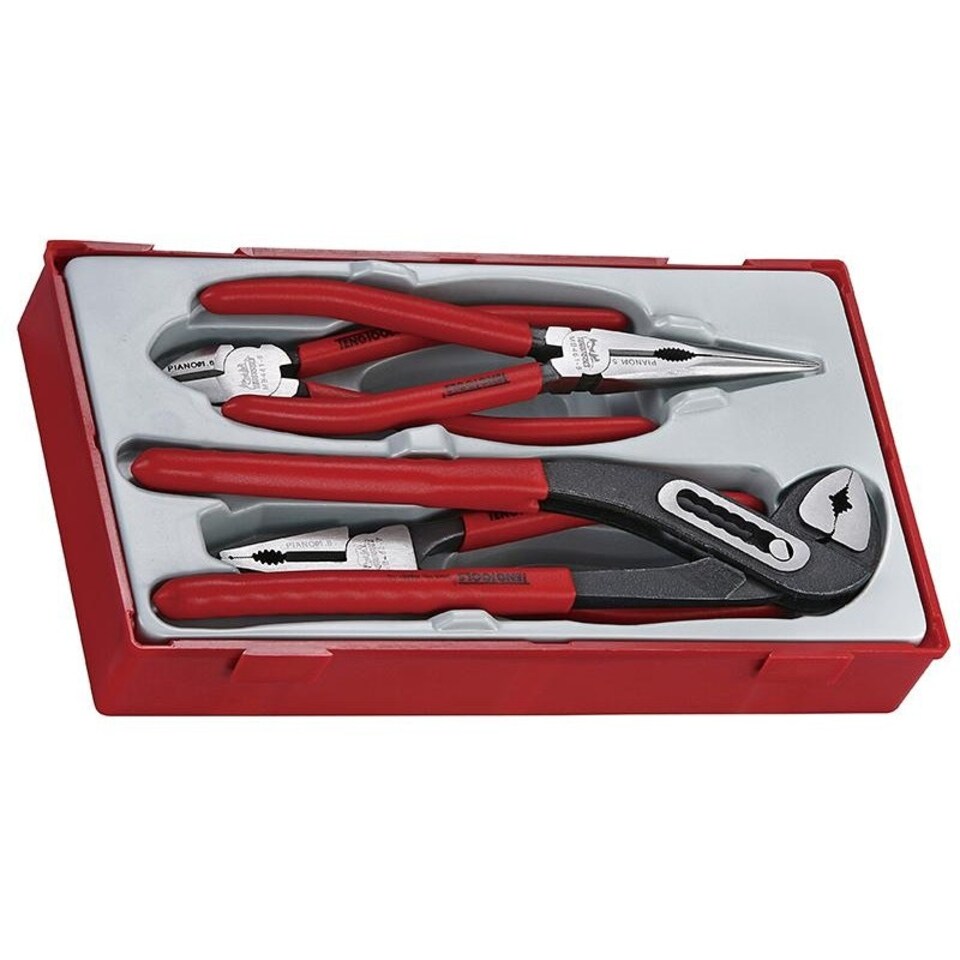 Teng Tt440 Mega Bite Pliers Set, 4 Piece - Multi Colour - One Size