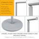 image 4 of 2 in 1 Toilet Paper Holder Grey Bathroom Free Standing Tissue Roll Storage Rack