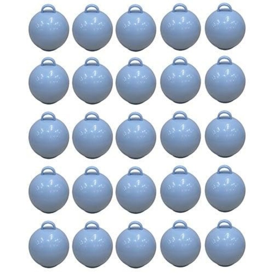 Baby Blue Round Bubble Balloon Weights - Pack of 25