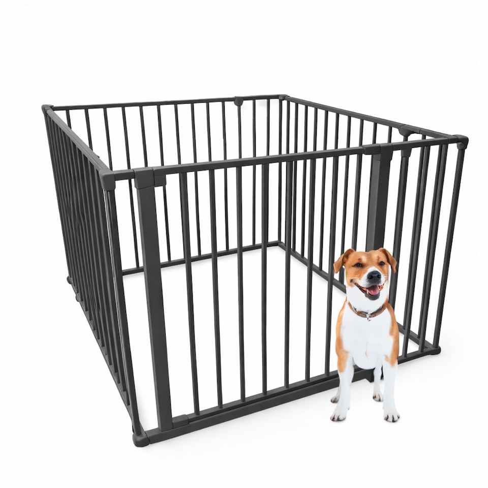image 1 of Bettacare Pet Pen with Mat, 92cm x 92cm, Grey, 70cm High | Grey