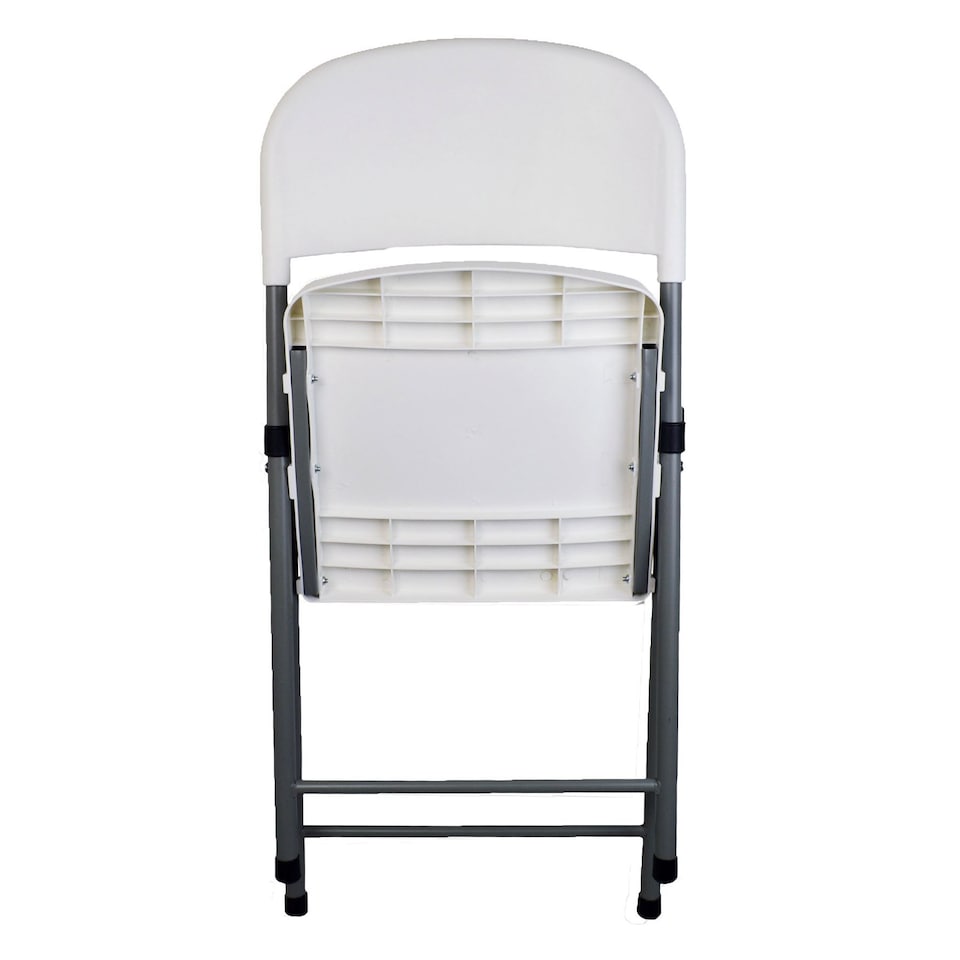 image 1 of Harbour Housewares Folding Trestle Chairs - White - Pack of 4 | White | White