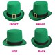 image 5 of Pack of 6 Irish Buckle Top Hat & Green Suspenders Green | One Size