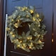 image 4 of 60cm Premium Mixed branch prelit Green Wreath - with timer