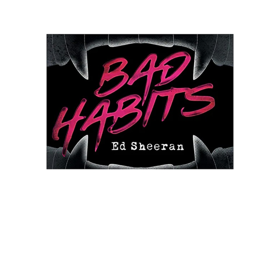 image 1 of Ed Sheeran Bad Habits Vampire Poster - Black - One Size