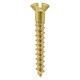 image 1 of Timco - Solid Brass Timber Screws - SLOT - Raised Countersunk (Size 8 x 2 - 200 Pieces)