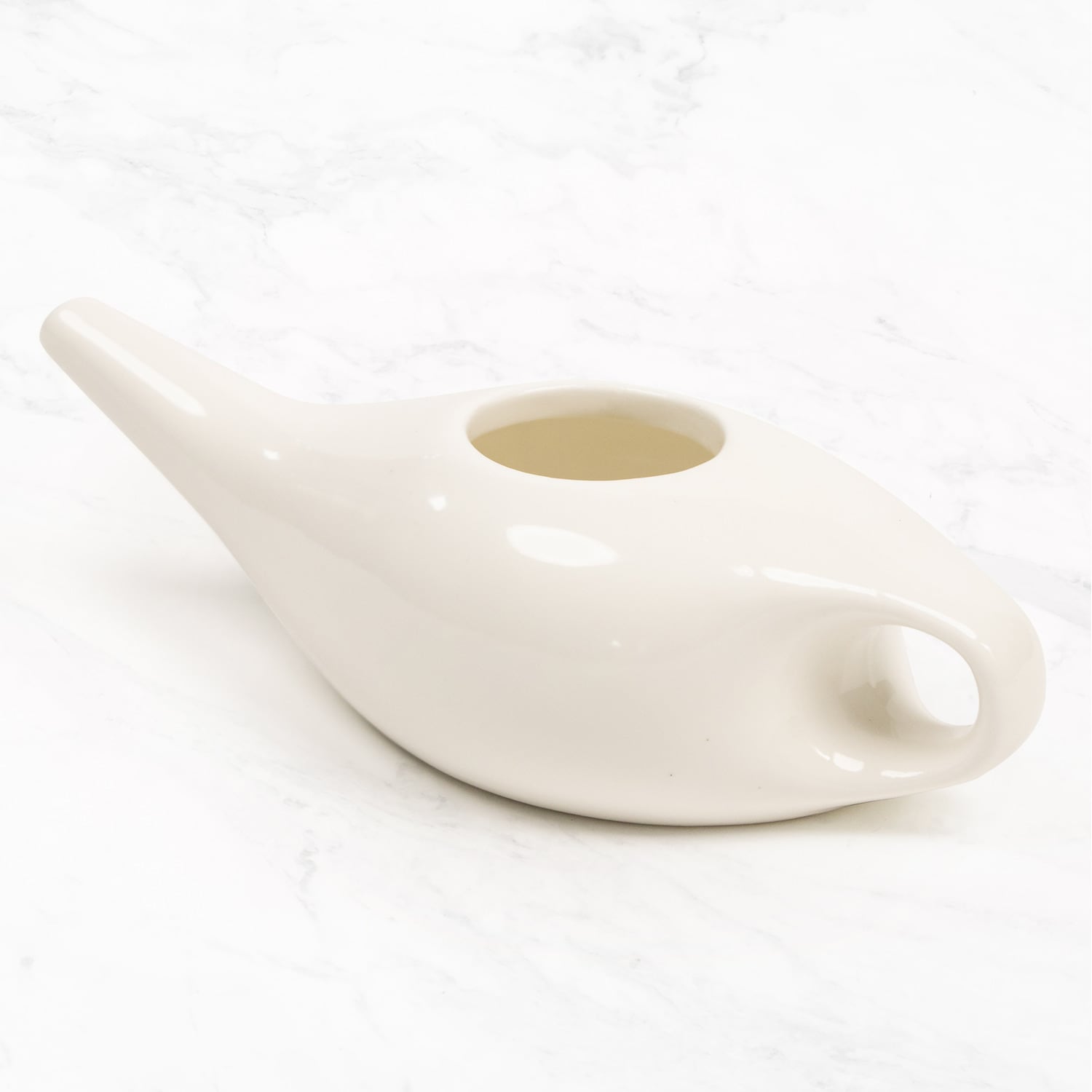 Myga Ceramic Nasal Neti Pot in White