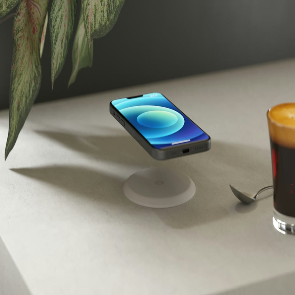 image 1 of Zens Built-In Wireless Charger 15W (incl. Wall Charger) - white