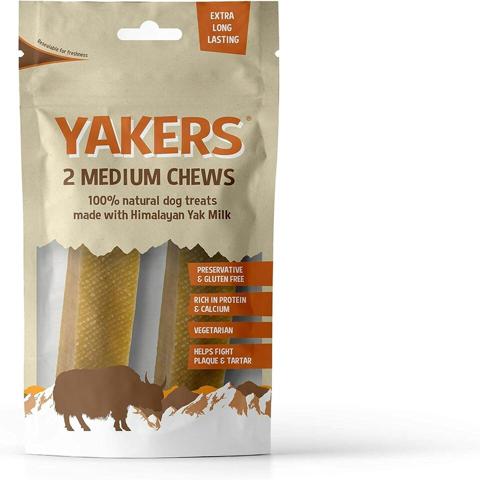 image 1 of Yakers Dog Chew Medium, 130 g (Pack of 2)
