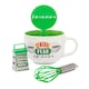 image 1 of Friends Central Perk Mug and Stencil Set - Green/White - One Size