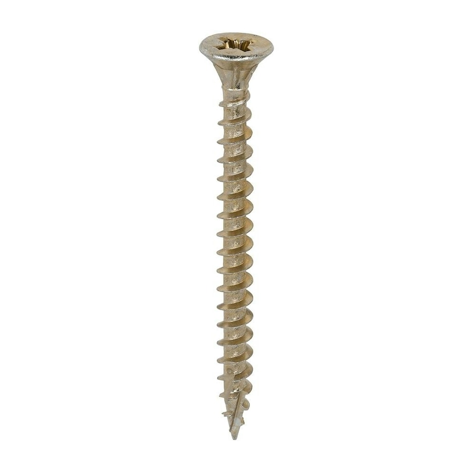 image 1 of Timco - C2 Strong-Fix Multi-Purpose Premium Screws - PZ - Double Countersunk - Yellow (Size 6.0 x 70 - 200 Pieces)