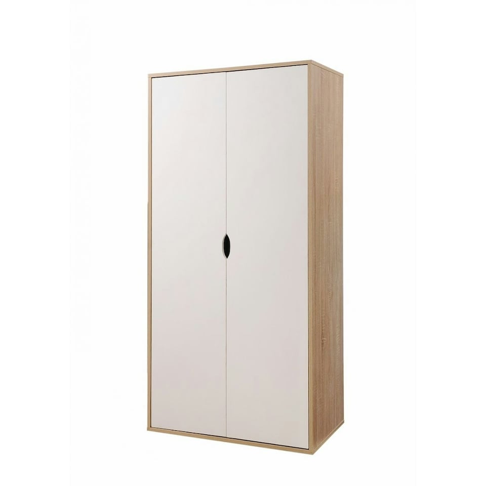 image 1 of Alton 2 Door Double Wardrobe White & Oak