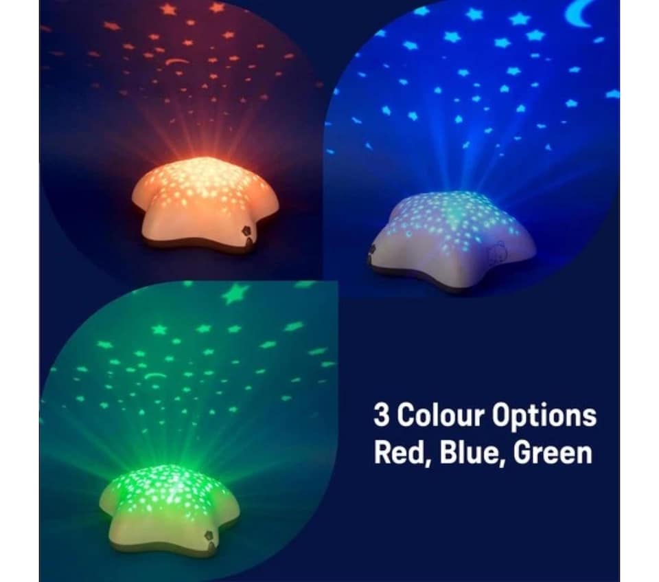 image 1 of Baby Nursery Sleep Projector Musical Ceiling Stars Pabobo Angelcare Light