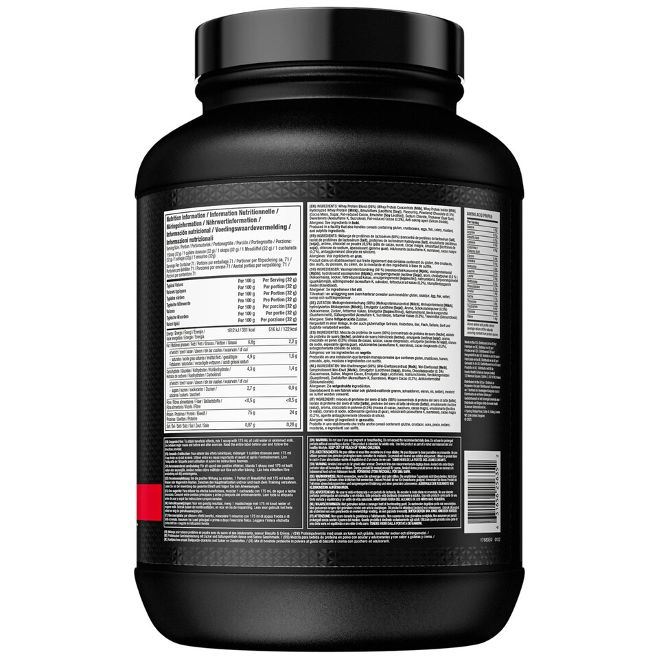 image 1 of MuscleTech NitroTech 2.2kg 100% Whey Gold Protein Powder Strawberry Shortcake Strawberry Shortcake