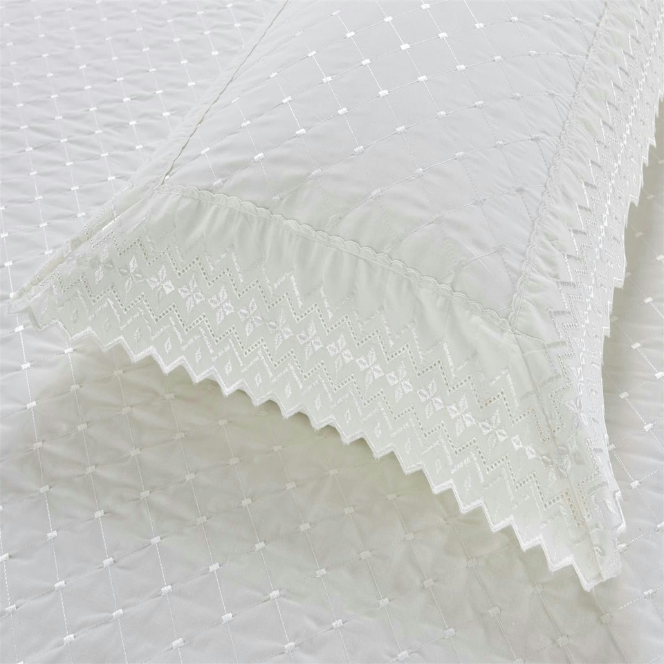 image 1 of Richmond White Pillowcase Pair