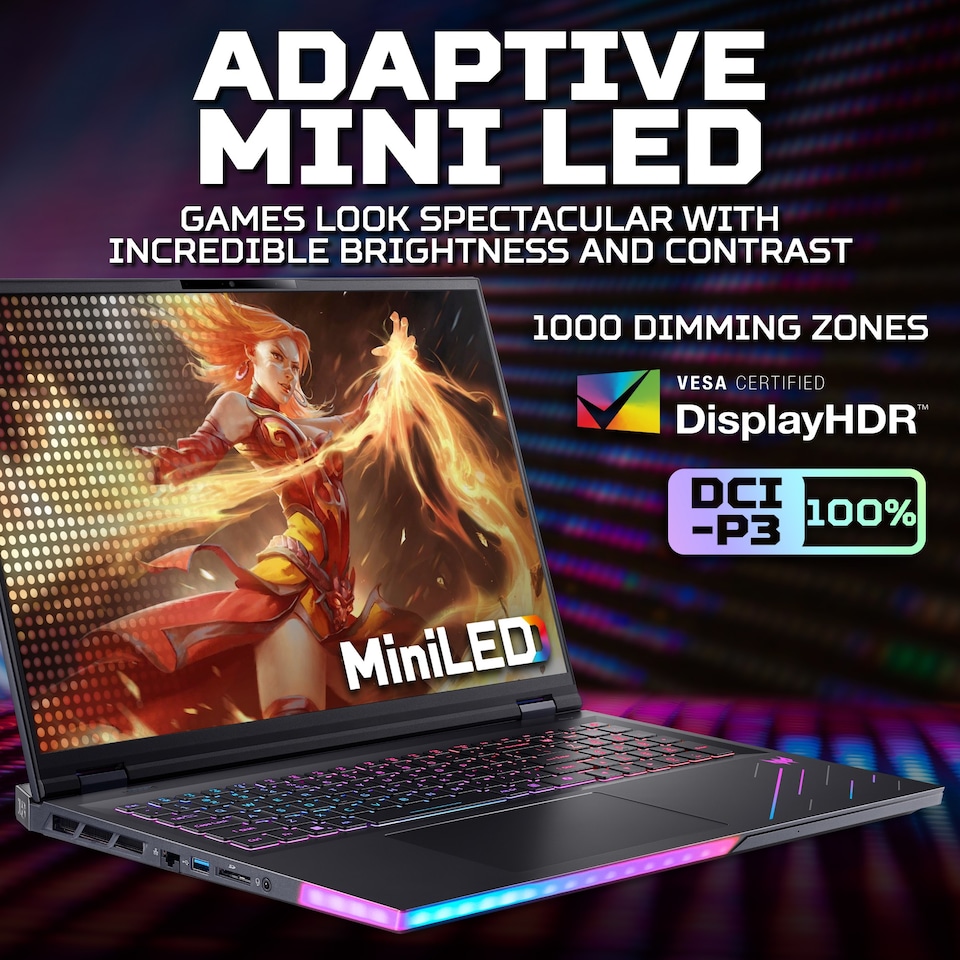 image 1 of Acer Predator Helios Neo 18 NVIDIA RTX 5080 32GB RAM 18" Intel Ultra Core 9 275HX AI Gaming Laptop - NH.QVYEK.002