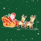 image 7 of Outsunny 7.9ft Christmas Inflatable Santa on Sleigh, Blow Up Decoration