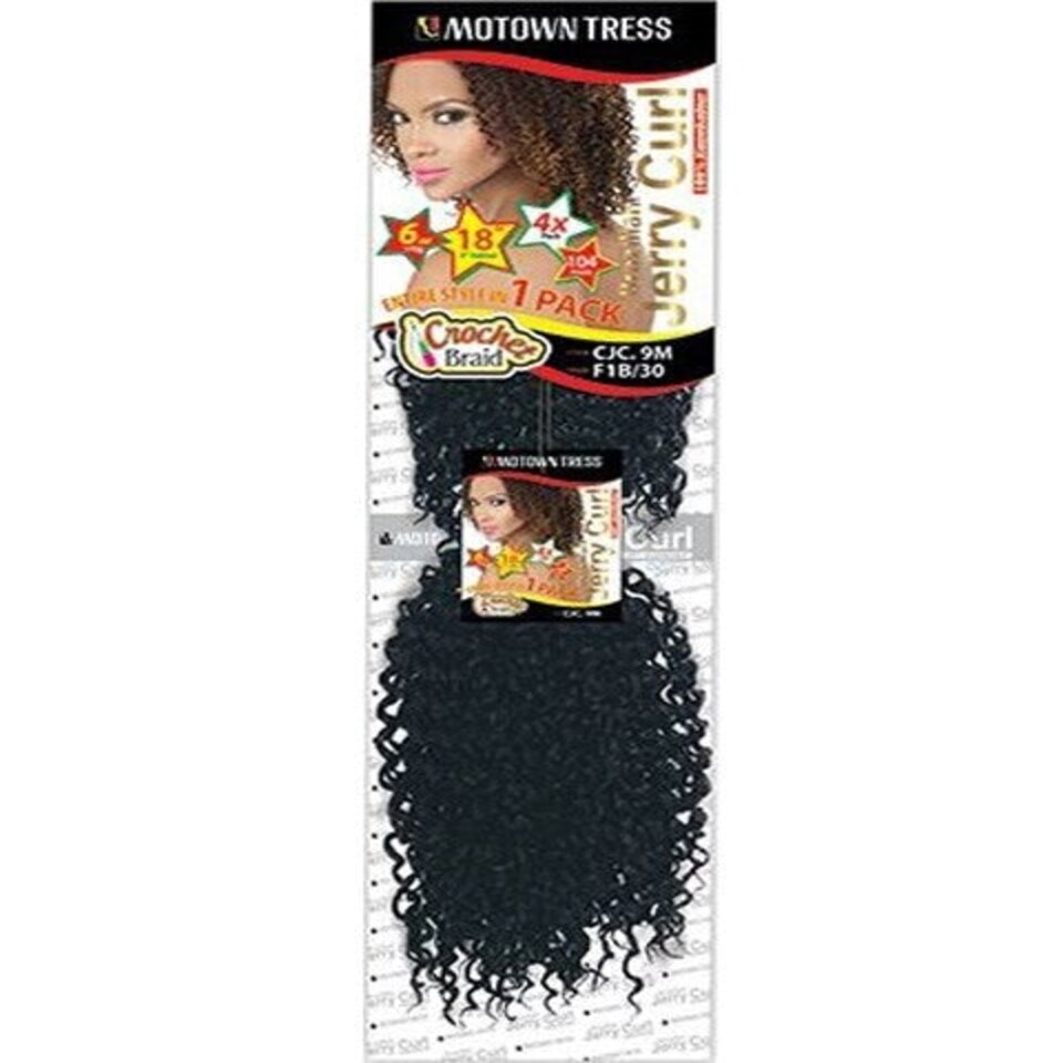 Motown Tress Syn CJC 9M Brazilian Jerry Curl Braid Multi | Red Wine | One Size