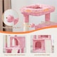 image 4 of Yaheetech 92 cm Cat Tower with Double Condos Pink