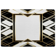 Art Deco Frame (Rug) Black | Medium: 80x150cm