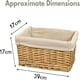 image 3 of Marco Paul Hamper Basket with Liner and Accessories N/A