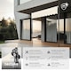 image 2 of Awning with hand crank - pressure fitted , height adjustable | Cream | beige | 250 x 180 cm | 1