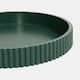 image 3 of OHS Ribbed Round Decorative Tray Table Organiser Countertop Storage