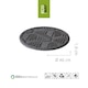 image 3 of Stepping Stones Rubber Path Walkway Stone Geo Leaves Design - Grey - Pack of 2 | Grey | Grey | Pack of 2