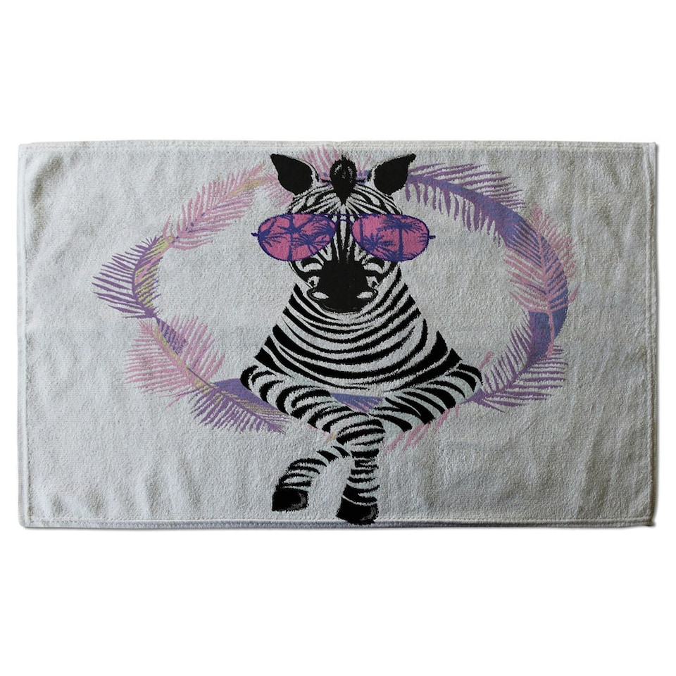 image 1 of Pink Zebra (Kitchen Towel)