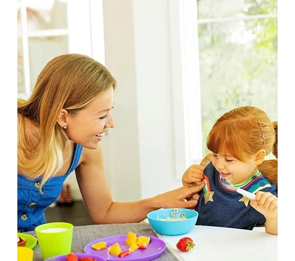image 1 of Munchkin Kids Toddler Plates Set BPA Free Microwave Dishwasher Safe 4 Pieces