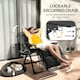 image 10 of Outsunny 2 Pieces Zero Gravity Chairs, Reclining Folding Sun Lounger, Black | Brown