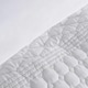 image 4 of OHS Geometric Tribal Embossed Textured Duvet Bedding Set, King - White