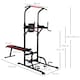 image 7 of HOMCOM Multifunction Home Workout Station Tower Steel Frame w/ Bench Bars Ropes