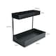 image 5 of Living and Home Multi-functional Plastic Pull Out Kitchen Storage Rack | Black