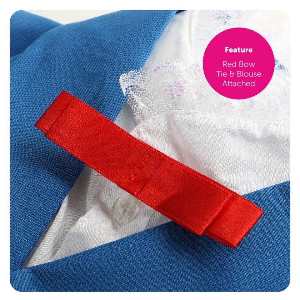 image 1 of Magical Nanny Costume - with Plain Bowler Hat Blue | 2XL