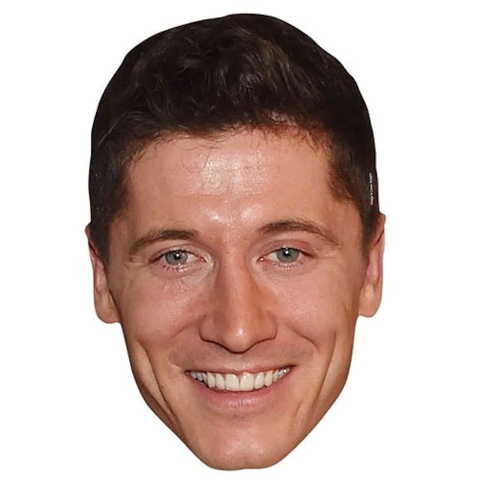 Robert Lewandowski Cardboard Face Mask