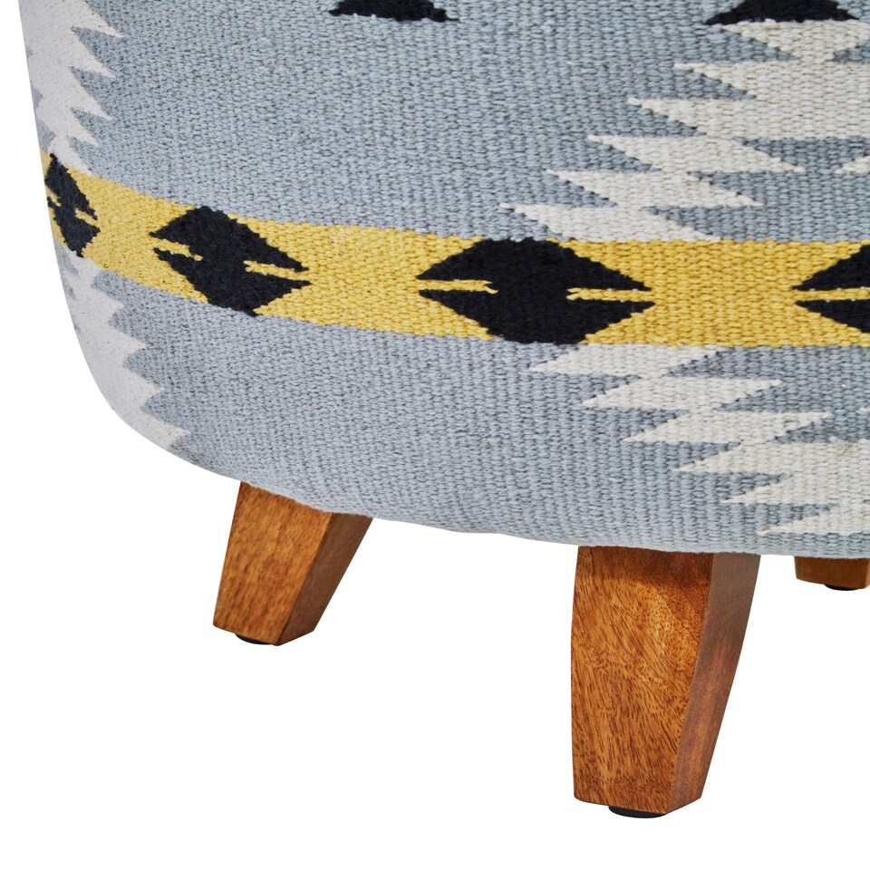 image 1 of Interiors by Premier Cefena Round Footstool