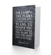image 2 of Jeremiah 29:11 Plans You Give Hope Bible Verse Christian Card