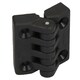 image 1 of Black Polyamide Hinge Reinforced Plastic 39x39mm Italian Made Industrial Quality Black