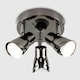 image 2 of ValueLights Sleek Spotlight Gloss Black Spotlight and GU10 Spotlight LED 5W Cool White 6500K Bulb Black